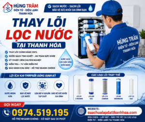 Thay Lõi Lọc Nước Tại Thanh Hóa