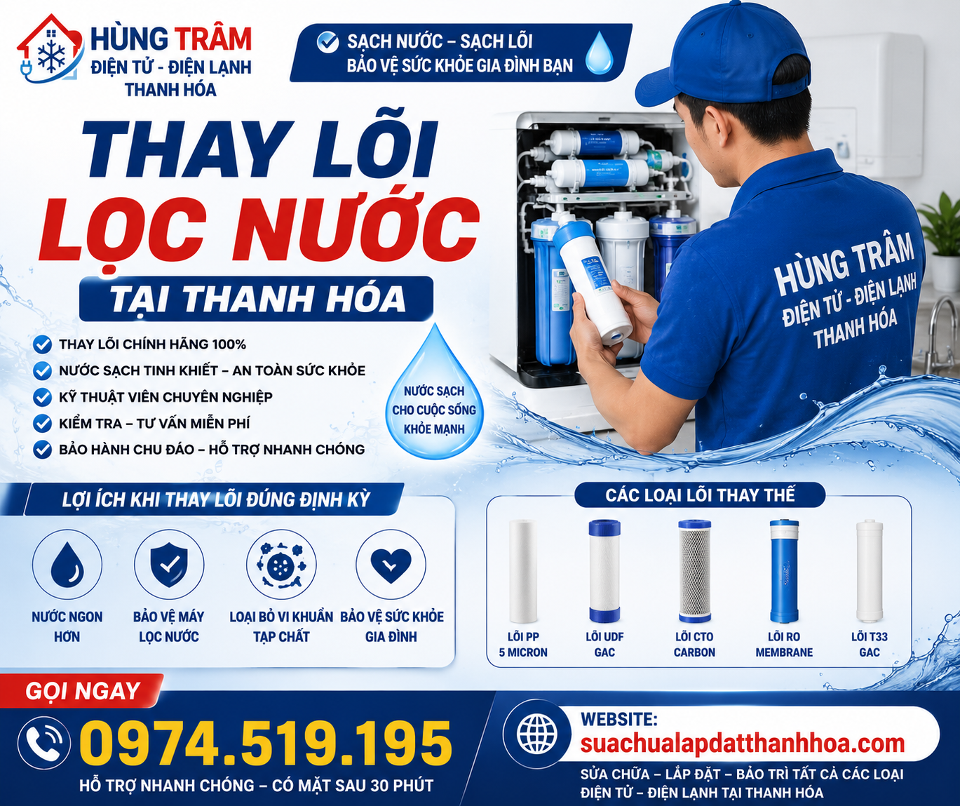 Thay Lõi Lọc Nước Tại Thanh Hóa