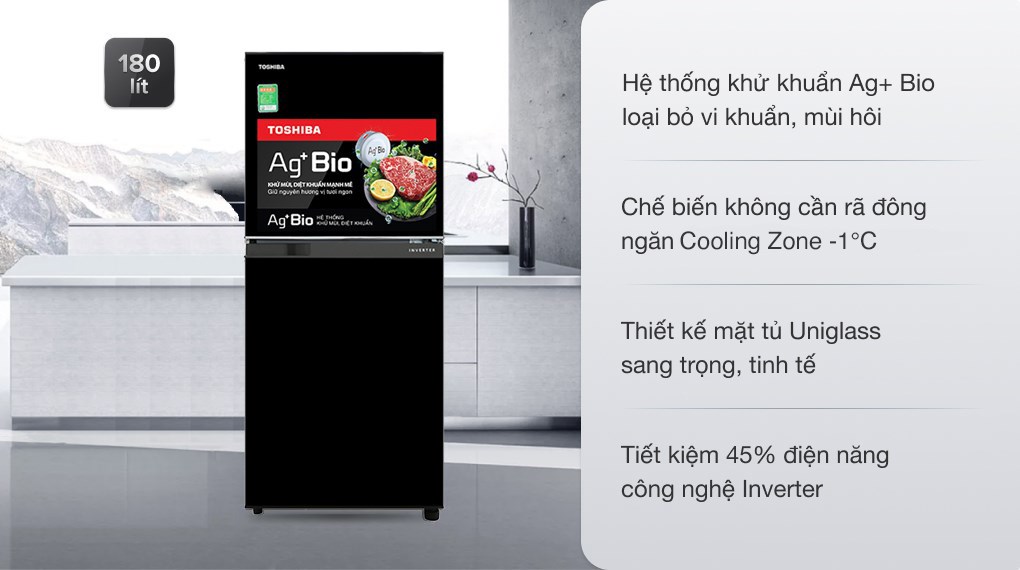 Mua Tủ Lạnh Toshiba Tại Thanh Hóa - Inverter 180 Lít GR-B22VU(UKG) - Ảnh 16