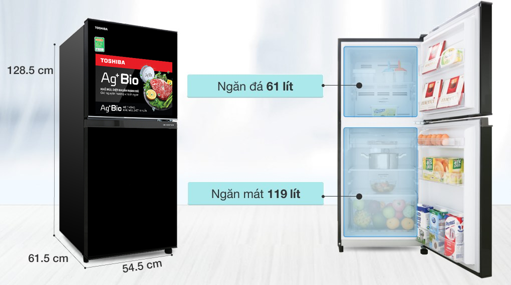 Mua Tủ Lạnh Toshiba Tại Thanh Hóa - Inverter 180 Lít GR-B22VU(UKG) - Ảnh 15