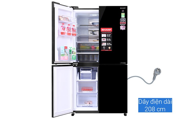 Điện Máy Thanh Hóa - Tủ Lạnh Sharp Inverter 525 Lít Multi Door SJ-FXP600VG-BK - Ảnh 7