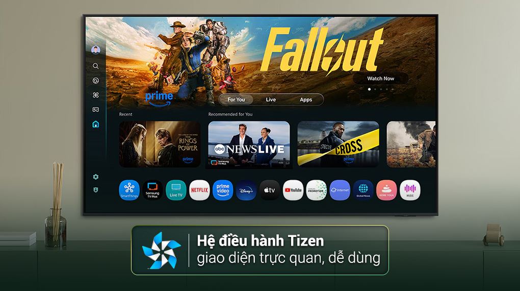 Thiết kế tivi samsung qled thanh hoá QN80F Series