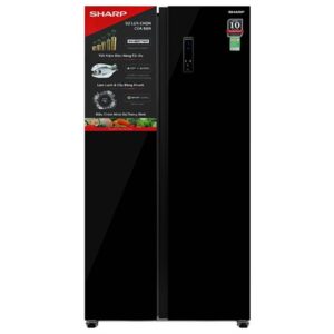 Điện Máy Thanh Hóa - Tủ Lạnh Sharp Inverter 442 Lít Side By Side SJ-SBX440VG-BK