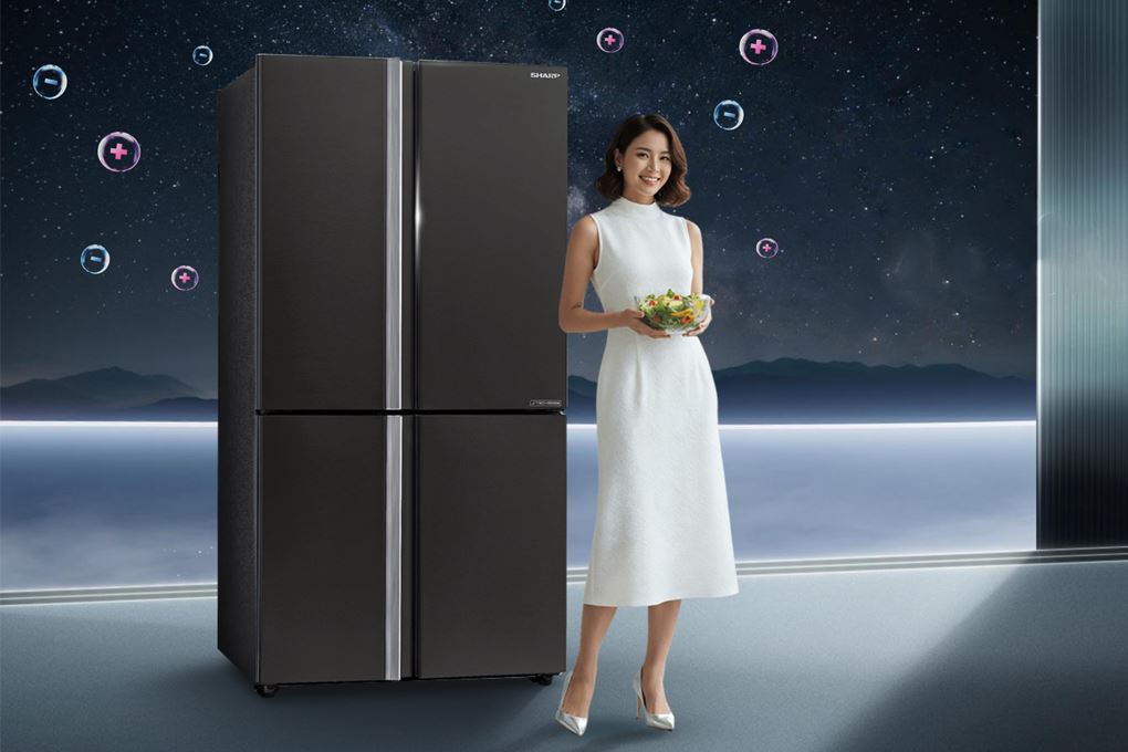 Sharp Thanh Hóa - Tủ Lạnh Multi Door 572 Lít SJ-FX650V-MK Bảo Hành Chính Hãng - Ảnh 2