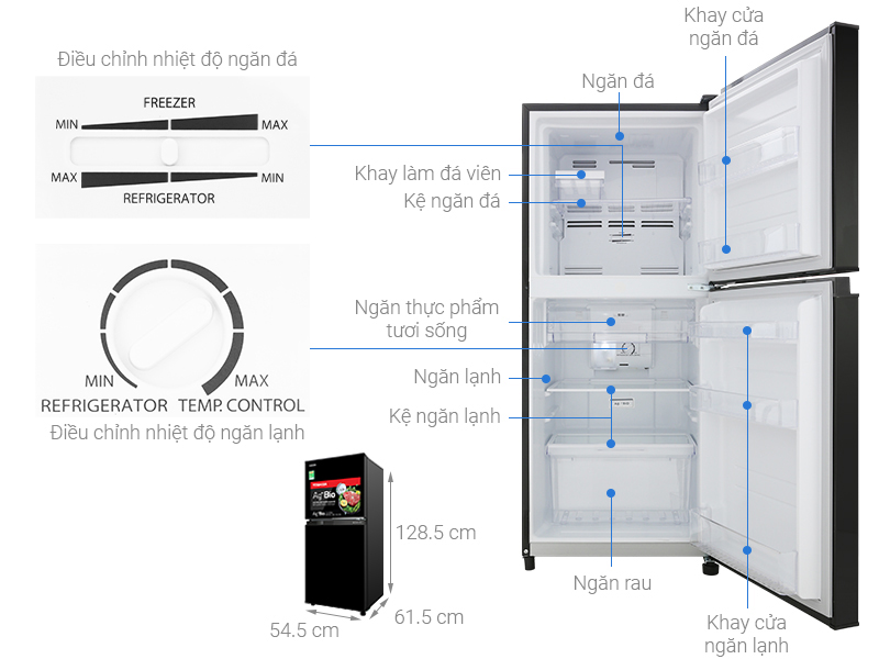 tủ lạnh toshiba 180 lít thanh hóa