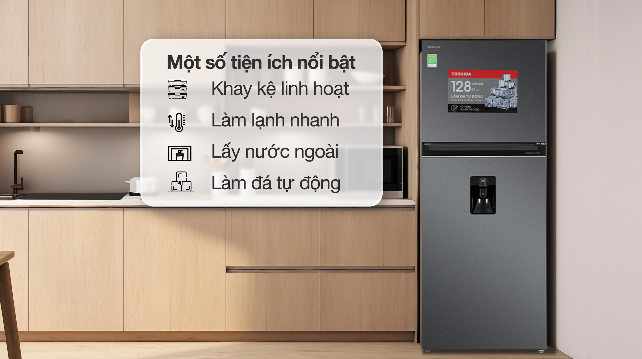 Trung Tâm Điện Máy Thanh Hóa - Tủ Lạnh Toshiba Inverter GR-RT535WEA-PMV(06)-MG - Ảnh 5