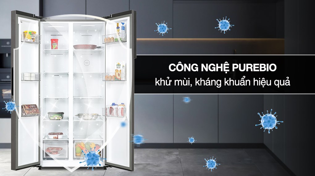 Tổng Kho Điện Máy Thanh Hóa - Tủ Lạnh Toshiba Side By Side 460 Lít GR-RS600WI-PMV(37)-SG - Ảnh 12