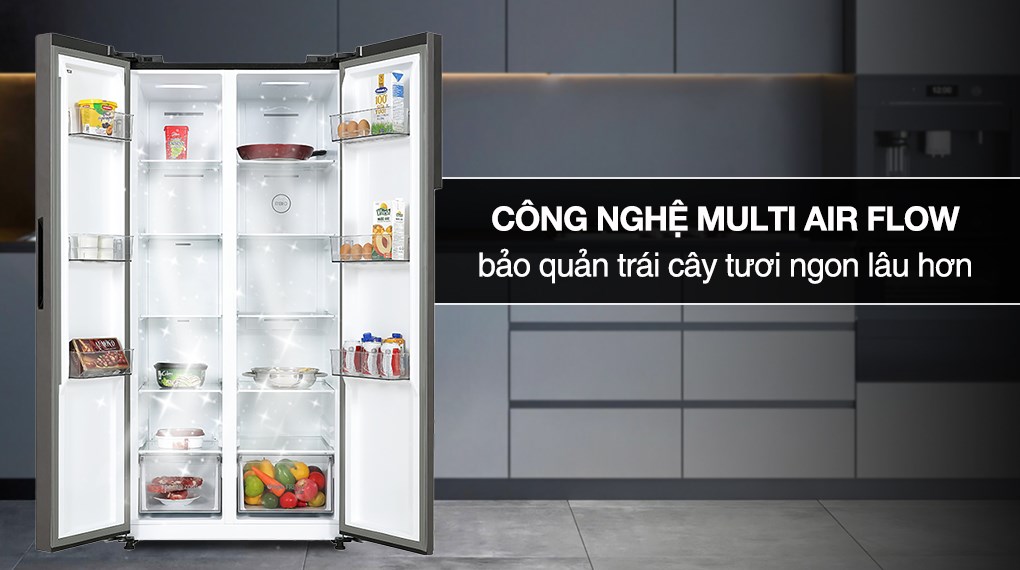 Tổng Kho Điện Máy Thanh Hóa - Tủ Lạnh Toshiba Side By Side 460 Lít GR-RS600WI-PMV(37)-SG - Ảnh 10