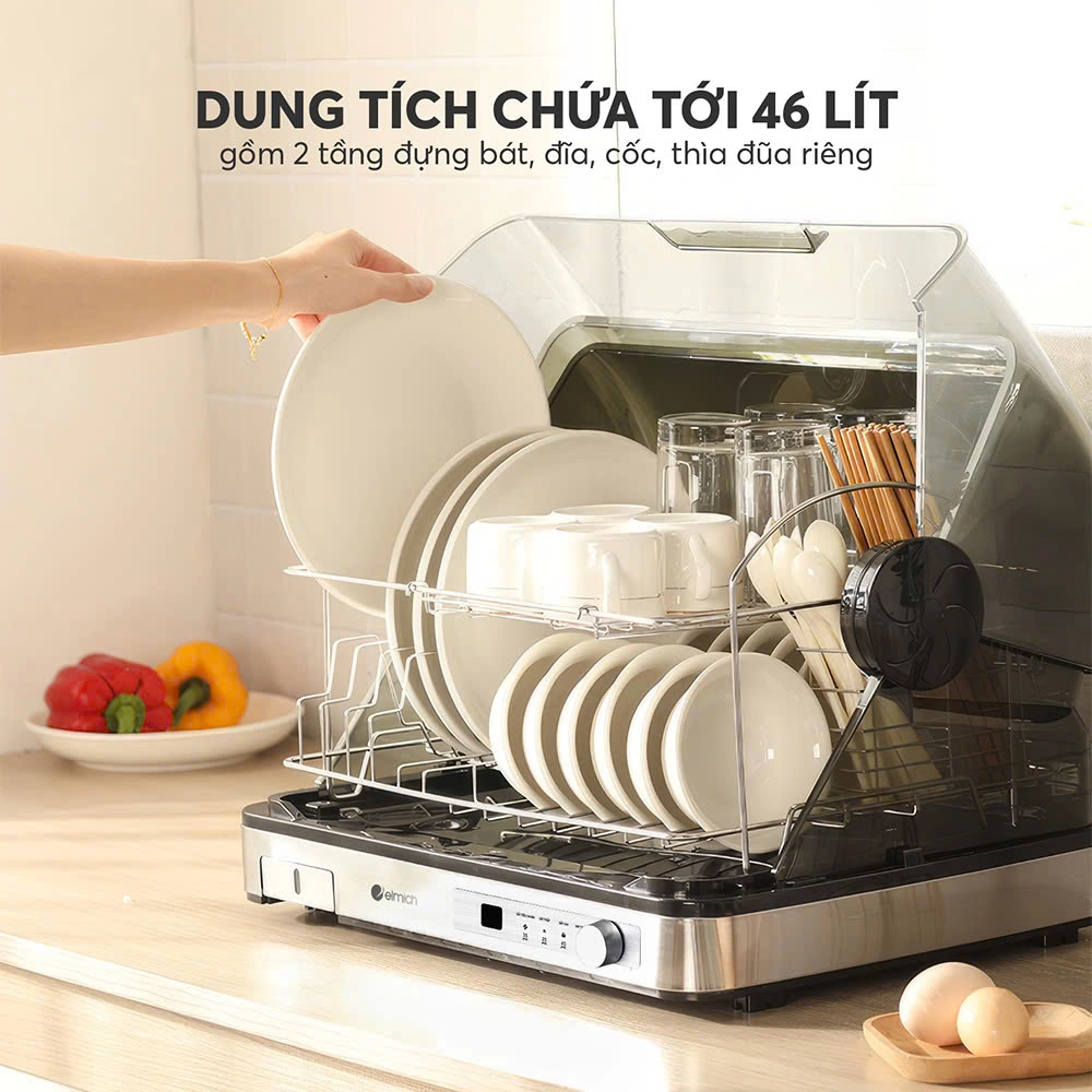 Lắp đặt máy sấy bát đĩa Thanh Hóa tiệt trùng UV cho căn bếp gia đình sạch khuẩn